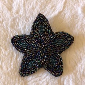 NWOT Beaded Star Hair Clip